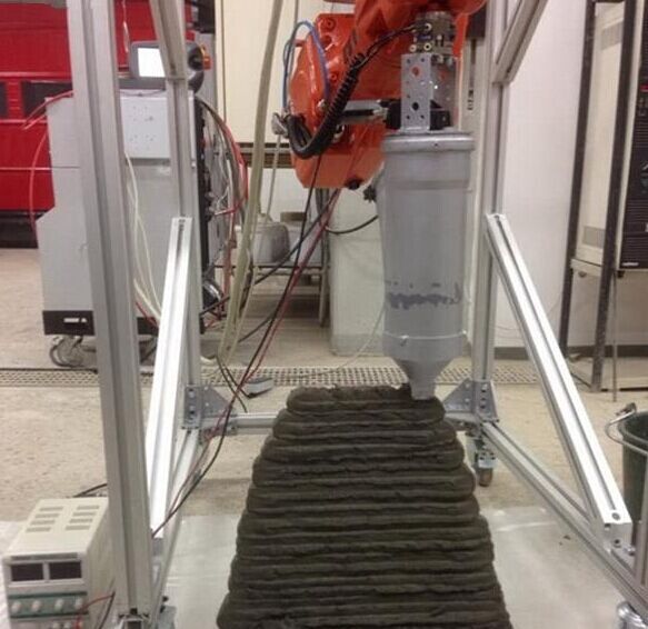 混凝土、混凝土3D打印機、可移動混凝土3D打印機